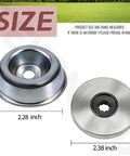 Size details of components from Beefed Up Blade Adapter Kit With Thrust Washer Plate Nut And Wrench For 128R 223L 223R 128LD 128RJ