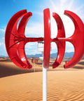 100W 12V 5 Blade Wind Turbine Generator Kit With Controller Portable Windmill Power Generator in desert landscape