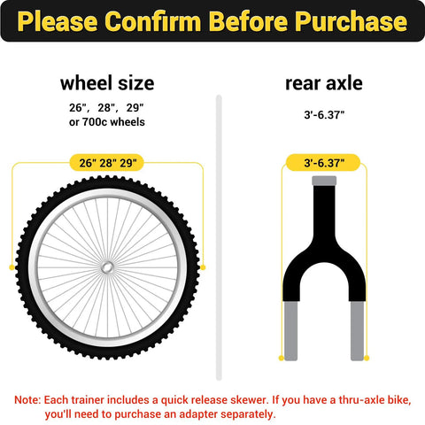 Smart Bike Trainer Stand For 26 To 29 Inch And 700C Wheels With Bluetooth 4.0 And ANT Plus Connectivity compatibility chart
