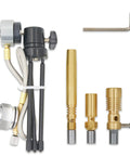 Go-To Universal Propane Bunsen Burner For Lab Jewelry Glass Blowing And Welding With Fixed Angle Head, Three Flame Styles