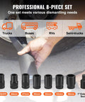 Beast 1 Inch Drive Torque Multiplier Wrench Set With 1:64 Gear Ratio Delivers Up To 6,800 Nm Torque Includes 8 Sockets 24-38mm And Storage Case Heavy Duty Lug Nut Remover For Cars Trucks And Workshop