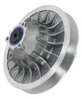 High Torque Non Split Direct Bolt On Premium Performance Secondary Clutch Assembly for Can Am Outlander 1000 ATV, silver finish.