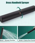 Square Rain Shower System 10 Inch Matte Black With 2 In 1 Handheld Sprayer and Fixed Head Wall Mount Rough In Valve High Pressure