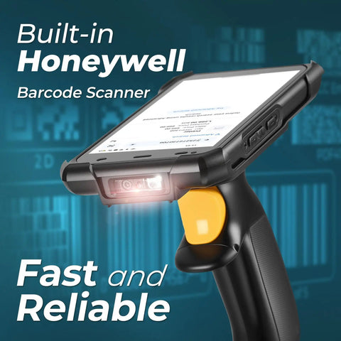 Android 13 Barcode Scanner With Pistol Grip Real Workhorse For Fast 1D 2D And QR Scanning 5.5 Inch Rugged Handheld PDA