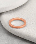 10-Piece Copper Oil Drain Washer Set 12x15.5x1.5mm For Leak-Free Seals N0138128 N0138122 single washer close-up