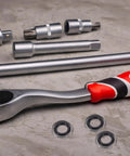 Impact Wrench O Ring and Retaining Ring Kit 30 Sets Durable Black Iron and Rubber Construction for Easy Installations Fits Most Electric and Pneumatic Wrenches Ideal Garage Power Tool Repair Kit with sockets and ratchet