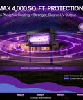 Rechargeable Solar Bug Zapper For Outdoors Purple UV Mosquito Killer Lamp with 4000 sq. ft. protection range.