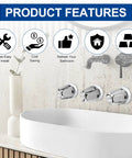 Three Piece Shower Knob Replacement Kit For Price Pfister And Gerber Faucets with product features and bathroom sink