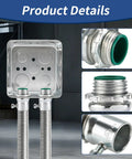 Rugged 1/2 Inch EMT Set Screw Connector With Insulated Throat Protection And Corrosion Resistant Zinc Plated Steel For Secure Electrical Conduit Connections In A Heavy Duty 25 Pack For Tradesmen And Diy Guys Doing Quick Wiring Work Indoors showcased in a detailed product image.