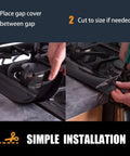 Silicone Stove Gap Covers Two Pack Seal The Gap Between Stovetop And Counter Heat Resistant And Easy Clean Oven Gap Filler 21 Inch Black