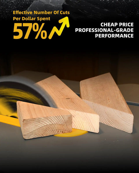 10 Inch Table Saw And Miter Saw Blade Set With 40T For Ripping And Cross Cutting And 60T For Fine Finish Wood Cutting 5/8 Inch Arbor