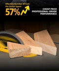 Wood pieces cut by a 10 Inch Table Saw Blade For Fine Finish Wood Cutting 60 Tooth Thin Kerf 0.098 Inch Five Eighth Inch Arbor 2 Pack Tungsten Carbide Teeth For Ultra Clean Rips And Precise Miter Cuts