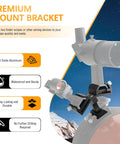 Dual Finder Scope Mount Bracket for Telescopes Aluminum Two Base Plates showing no-drill setup and dual install features