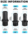 Three Size Nozzle Kit For Fountain Pump Replacement Adapters For Aquarium Fish Tank And Pond Durable ABS Plastic Weatherproof