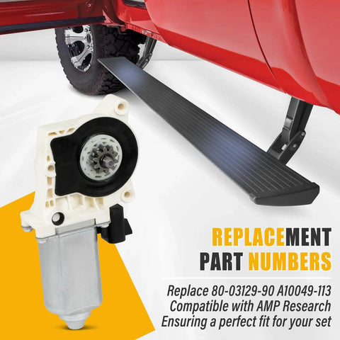 Replacement Electric Side Step Motor Kit 80-03129-90 with retractable running board for Ford F-150, Super Duty, GM, Hummer, Dodge