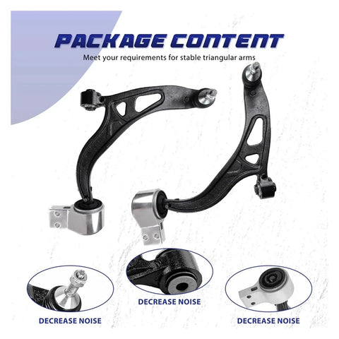 2Pcs Front Lower Control Arm Bushings Suspension Kit For Explorer 2011 2019 showing black bushings with metal mounts