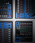 Top view of Mg12Xu 12 Channel Analog Mixer with 4 Buses and Built In SPX Effects USB Audio Interface D Pre Preamps Metal Chassis