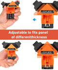 90 Degree Angle Clamps For Woodworking Corner Clip Right Angle Fixer 4 Pack in orange and black showing adjustable feature