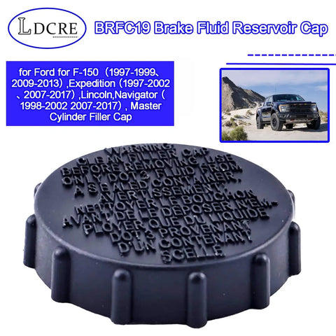 Brake Fluid Reservoir Cap Replacement For Ford F150 1997 1999 2009 2013 Expedition 1997 2002 2007 2017 Lincoln Navigator.