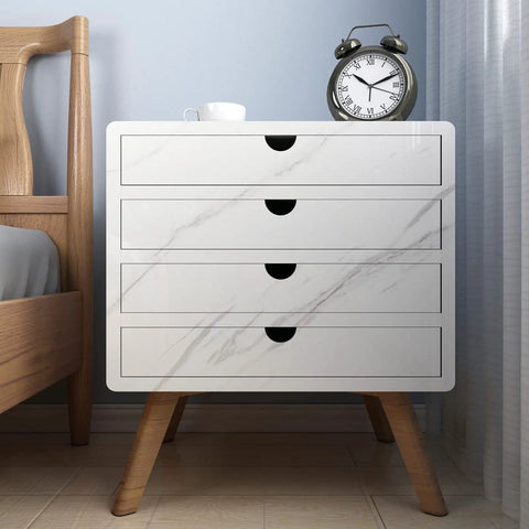 Table with Large White Marble Contact Paper For Countertops Waterproof Self Adhesive Marble Peel And Stick Wallpaper