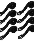 8Pcs Garden Aerator Shoes Straps Durable Aerating Sandals For Lawn For Men And Women black adjustable straps set