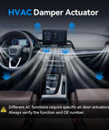 HVAC Damper Actuator in vehicle interior, showing airflow control, compatible with Factory Spec Blend Door Actuator Heater Damper Servo Assembly Drops Right Into 2007 To 2021 Toyota Tundra Dashboard Straight Up No Sweat Fix Keeps You Comfy Daily.