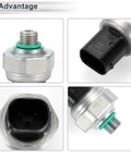 Engine Air Conditioning Pressure Switch Sensor For BMW Mini E39 E46 E38 E53 X5 12V DC 3 Pins Refrigerant Transducer
