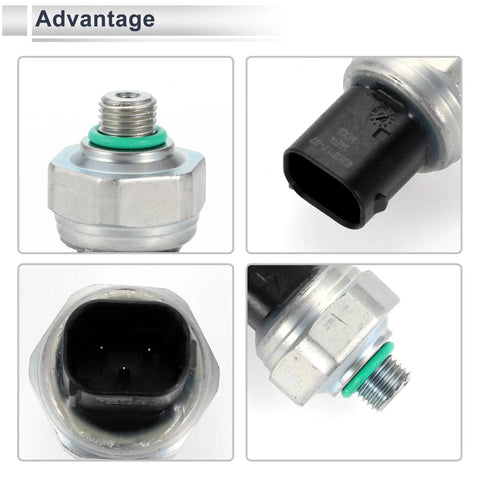Engine Air Conditioning Pressure Switch Sensor For BMW Mini E39 E46 E38 E53 X5 12V DC 3 Pins Refrigerant Transducer
