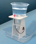 DIY Hydroelectric Power Generator Kit For Kids And Students - Hands-On Water Turbine Science Project in clear plastic and wire setup