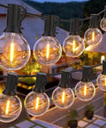 100 Ft G40 LED Outdoor String Lights With Shatterproof Bulbs, Waterproof Dimmable And Connectable Patio Lights for Porch