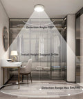 Motion Sensor Ceiling Light Battery Operated Led 400LM For Indoor And Outdoor Use in closet with detection range diagram