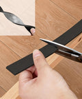 Heavy Duty Anti Squeak Tape For Queen Bed Slats, 0.12 thick x 1.18 wide, being cut for easy application.