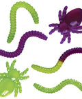 Gross Gummy Candy Lab Worms And Spiders STEM Experiment Kit For Kids Totally Fun Make Creepy Crawly Gummies At Home Two Flavors With Edible Ingredients Learn Chemistry Through Candy Made In USA, gummy worms and spider shapes
