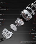 Exploded view of Quality Replacement Alternator For Hyundai Elantra Elantra Coupe Elantra GT And Kia Forte Forte Koup Forte5 12V 90A CW.