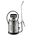 One Gallon Stainless Steel Pump Sprayer With 20 Inch Wand And 4 Foot Hose For Plants, Weed And Pest Control, Lightweight Garden Sprayer