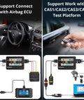 GT100 Plus GPT ENET DOIP OBDII Breakout Box For ECU Testing And Car Diagnostics With CAN Protocol Detection setup images