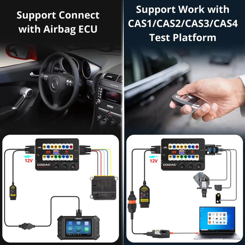 GT100 Plus GPT ENET DOIP OBDII Breakout Box For ECU Testing And Car Diagnostics With CAN Protocol Detection setup images