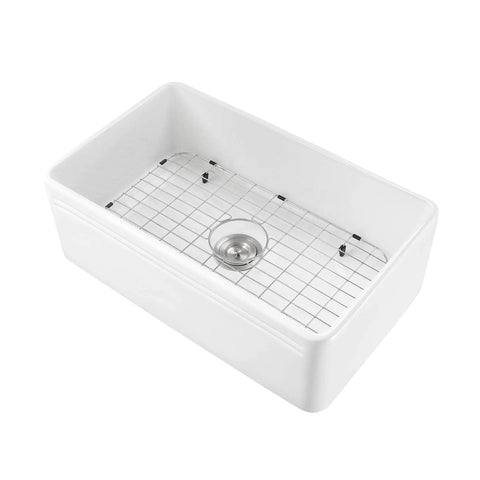 Stainless Steel Kitchen Sink Grid 25 x 13, Rubber Footed, Center Drain Compatible, Protects Sink Base From Scratches