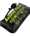Air Shim Pro XL inflatable pry bar and leveling tool with hand pump; black bag, 500 lb capacity