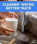 Easy Install Chrome Faucet Mount Water Filter Gives Instant No Wait Filtration For Awesome Tasting Tap Water in kitchen sink