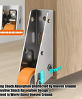 Kickass Heavy Duty Door Support Wheel Anti Sag Silent Roller For Interior Sliding Doors Smooth Quiet Closure showing a black rubber wheel.