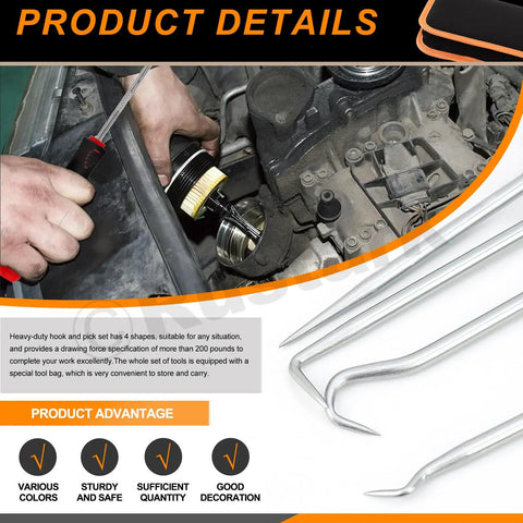 Built Tough 47 Piece Plastic Rivet Gun Kit For Auto Repairs Puts You In Control Smoothly With Manual Riveter and hook tools for engine work.