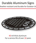 No Soliciting Sign Aluminum Six By Four Point Seven Inch Self Adhesive Metal Door Sign For Front Door Home And Business