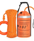 Water Rescue Throw Bag With 50 Feet Of Three Tenths Inch Rope Tensile Strength 1844 Lbs for Kayaking and Rafting