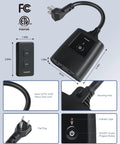 Outdoor Remote Control Outlet With Portable Magnetic Switch No WiFi Needed Plug In And Play Power Outlet With State Memory shown