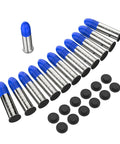 22LR Snap Caps Training Rounds Pack for Safe Loading and Firing Practice Realistic Dummy Cartridges with Blue and Silver Finish