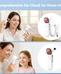 All In One Ear Scope Otoscope With Built In Light 1.45 Inch IPS Display 3.9mm Ear Camera No Phone Needed Standalone HD CMOS Sensor For Quick Home Ear Checks, handheld white device for home ear exam