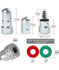 Beefy Heavy Duty Battery Disconnect Switch Knife Blade 12V 24V Cut Off Isolator dimensions and components display