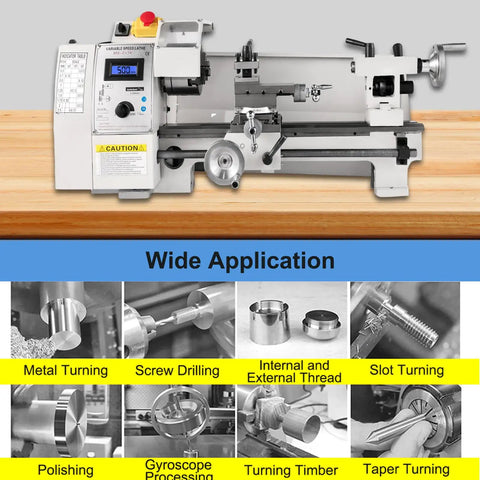 Dead Nuts Accurate 8 X 14 Inch Benchtop Mini Lathe Machine 0 To 2250 Rpm Variable Speed With Digital Readout Crisp Metalworking Turning And Auto Mods Your Ultimate Shop Beast