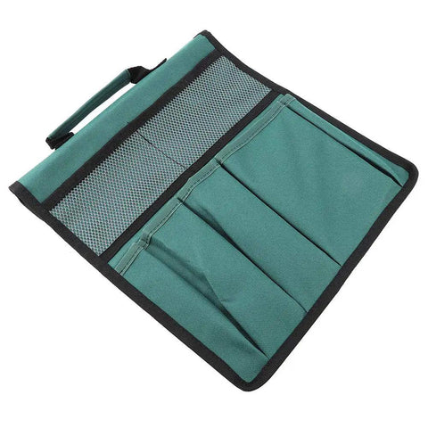 Foldable Portable Garden Tool Pouch And Kneeling Stool Bag For Outdoor Gardening with multiple pockets and handle